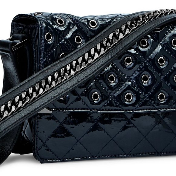 Vera Bradley Cole Mini Shoulder Bag Glossy NAVY MSRP $575 Limited Edition NWT! - Picture 15 of 15